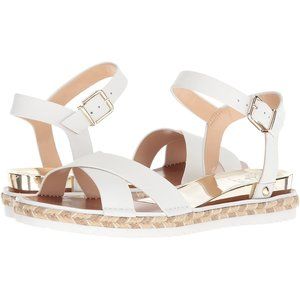 Vince Camuto Kankitta Cross Strap Leather Jute Sandal